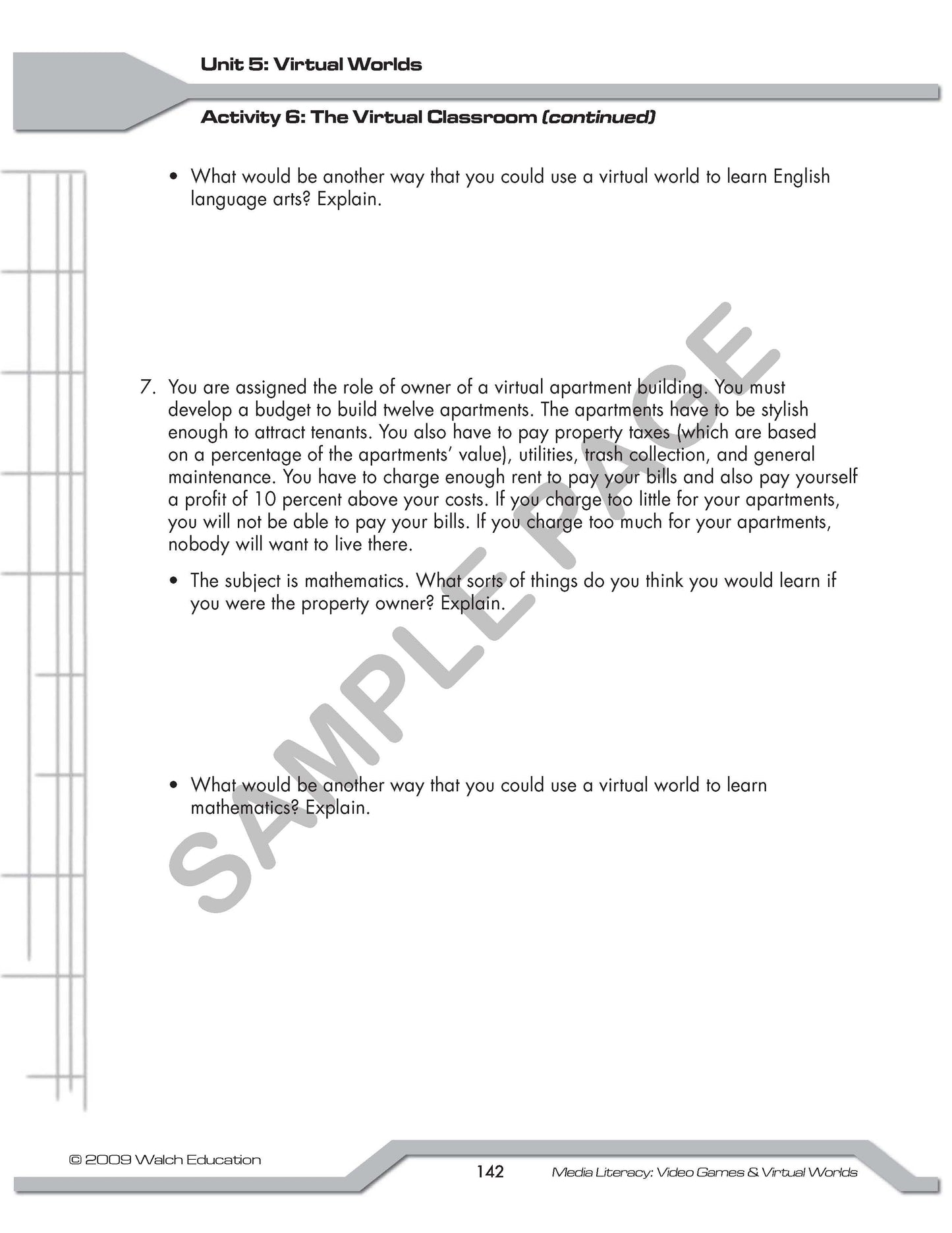 Bright Education Australia, Teacher Resources, Book, Media Literacy, Media Literacy: Video Games & the Virtual World