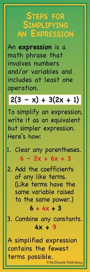 Bright Education Australia, Teacher Resources, Maths, Bookmarks, Expressions, Equations