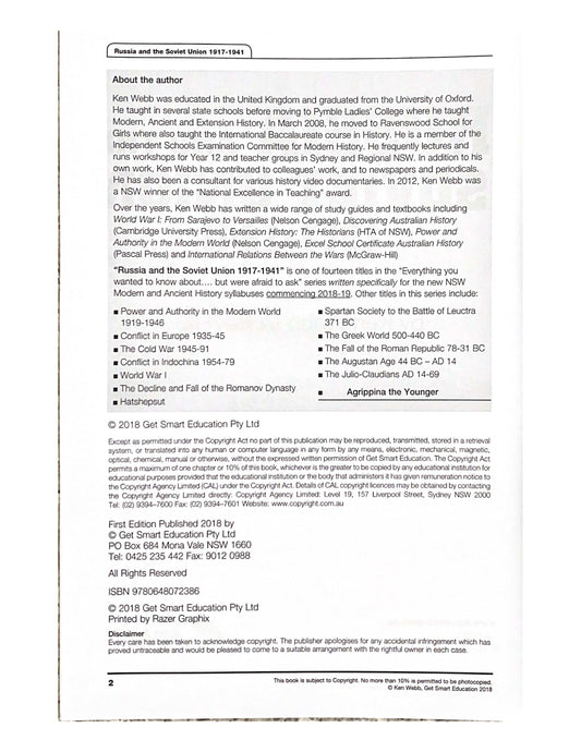 Bright Education Australia, Teacher Resources, Book, History, Russian History, Russia, Soviet Union, Bolshevik, Karl Marx, Lenin, Stalin