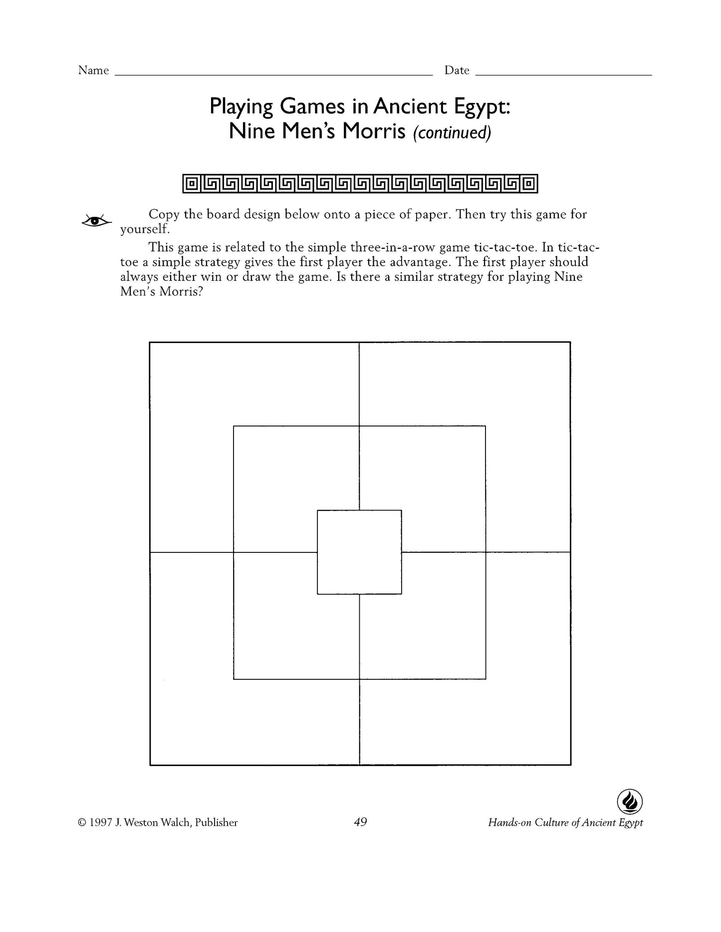 Bright Education Australia, Teacher Resources, Book, History, Hands on Culture of Ancient Egypt