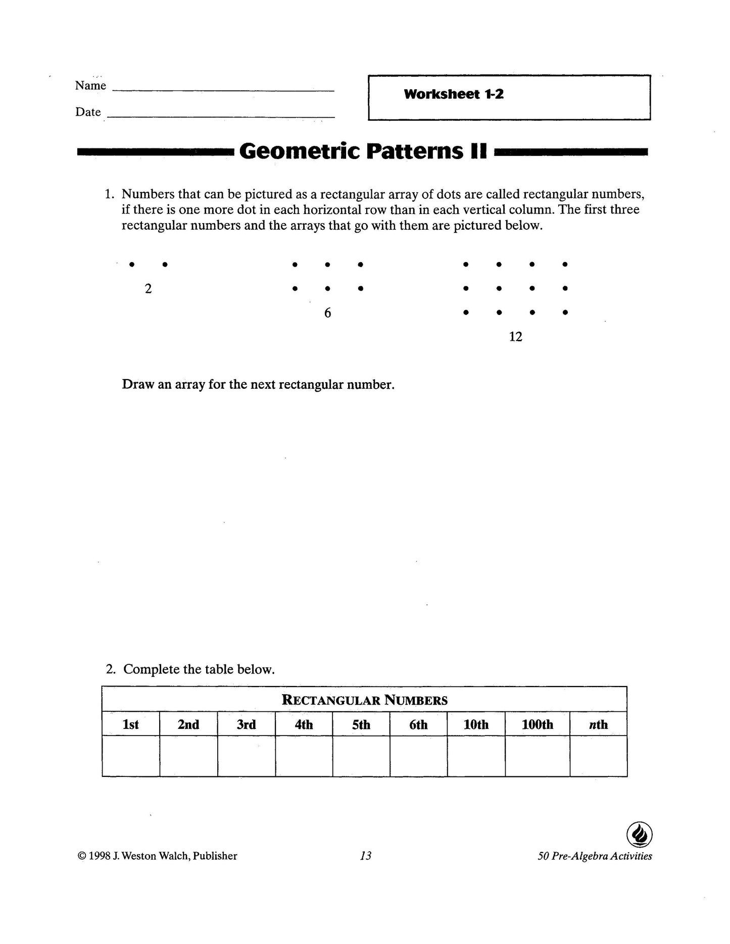 Bright Education Australia, Teacher Resources, Maths, Books, 50 Pre Algebra Activities