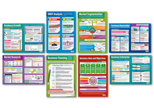 Business Decisions, Business Studies Posters, Business Studies Charts for the Classroom, Economics Education Charts, Educational School Posters, Classroom Posters