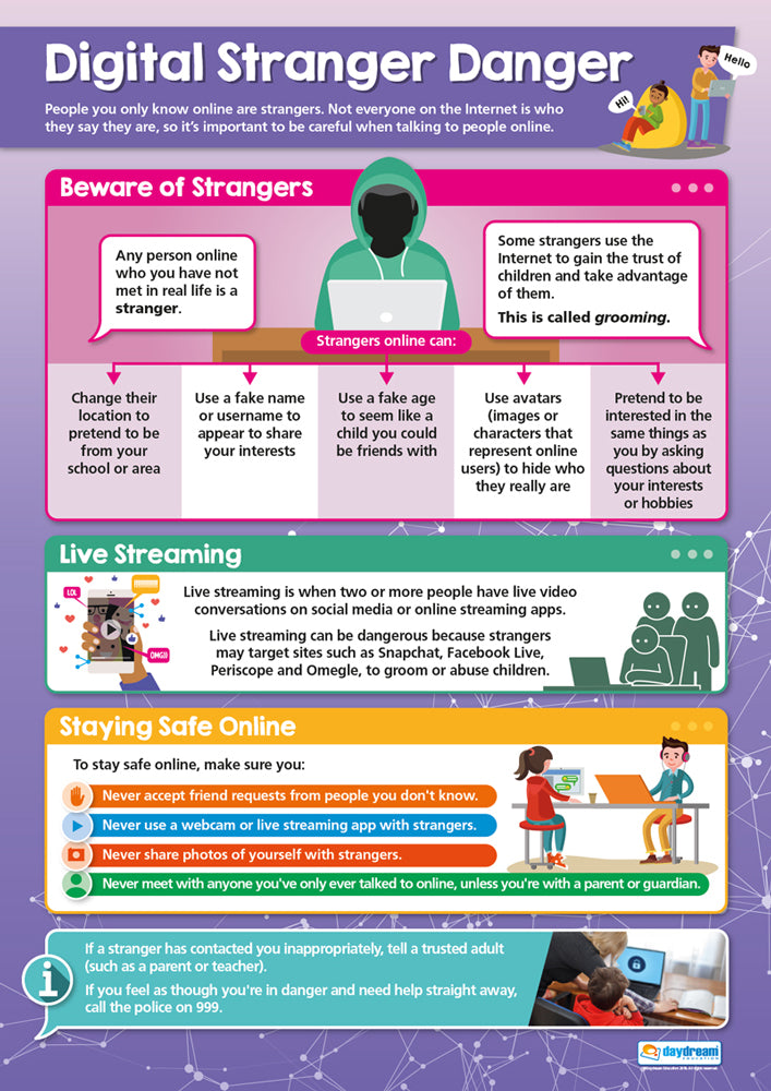Digital Stranger Danger Poster | Online Safety Posters | Digital Safety ...