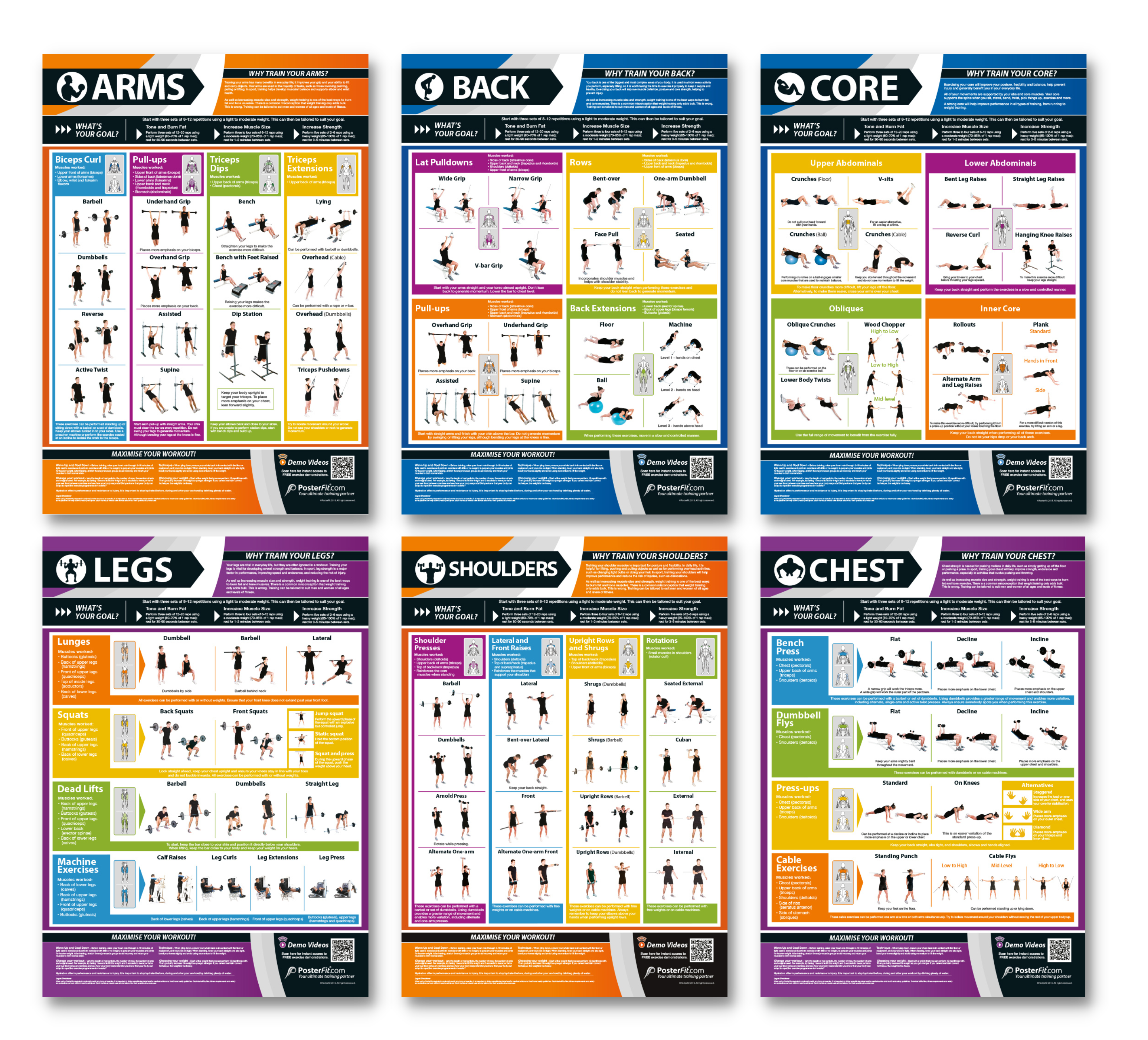 Exercise Poster Simple Educational Poster Sets – Bright Education Australia