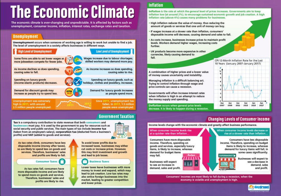 Economic Poster Example Business & Economics Posters | Business & Economics Charts for the ...