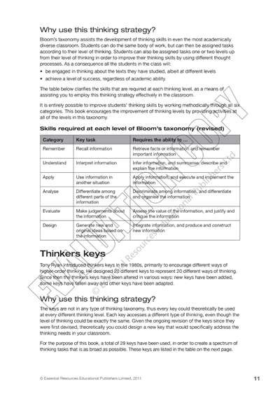 Thinking About Texts Book 1 - Bloom's Taxonomy & Thinkers Keys, Book, Essential Resources, Activities, Book, Bright Education Australia, English, Female Authors, Product Sets, Teacher Resources, Bright Education Australia, 