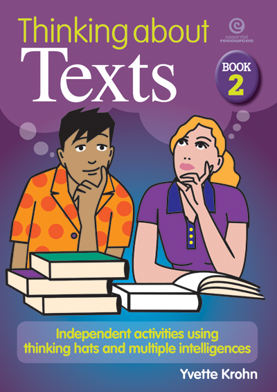 Thinking about Texts, Thinking Hats, Multiple Intelligences, Bright Education Australia, Book, Grammar, English, School Materials, Games, Puzzles, Activities, Teaching Resources, Exams