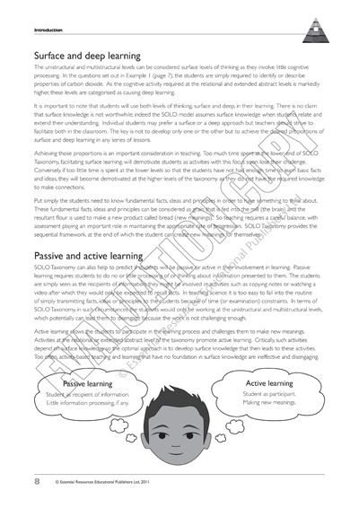 Using SOLO as a Framework for Teaching, Book, Essential Resources, Activities, Book, Bright Education Australia, Product Sets, Science, SOLO, Teacher Resources, Bright Education Australia, 