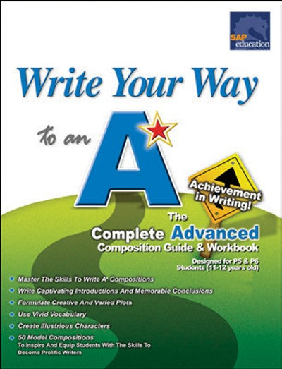 Write Your Way to an 'A' Advanced, Bright Education Australia, Book, Grammar, English, School Materials, Games, Puzzles, Activities, Teaching Resources