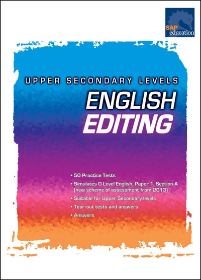 English Editing: Upper Secondary Level, Exams, Tests, Bright Education Australia, Book, Grammar, English, School Materials, Games, Puzzles, Activities, Teaching Resources
