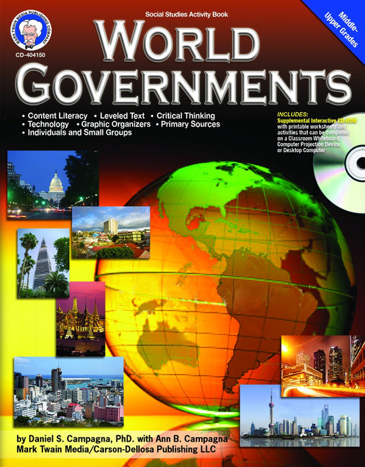 World Governments, Comparative Analysis, Global Governance, Political Systems, Adaptive Learning, Interactive CD-ROM, Content Literacy, International Law, Ratings and Rankings, Technology Integration, Individual Instruction, Small-Group Instruction.