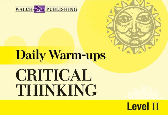 Daily Warm Ups Critical Thinking Level 2, Bright Education Australia, Book, Grammar, English, School Materials, Games, Puzzles, Activities, Teaching Resources, Maths, Science, Social Science, Life Skills