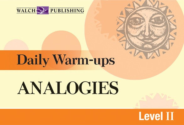 Daily Warm Ups Analogies Level 2, Bright Education Australia, Book, Grammar, English, School Materials, Games, Puzzles, Activities, Teaching Resources