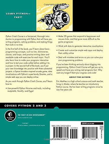 Python Crash Course 1st Edition Book | Computer Science Books ...