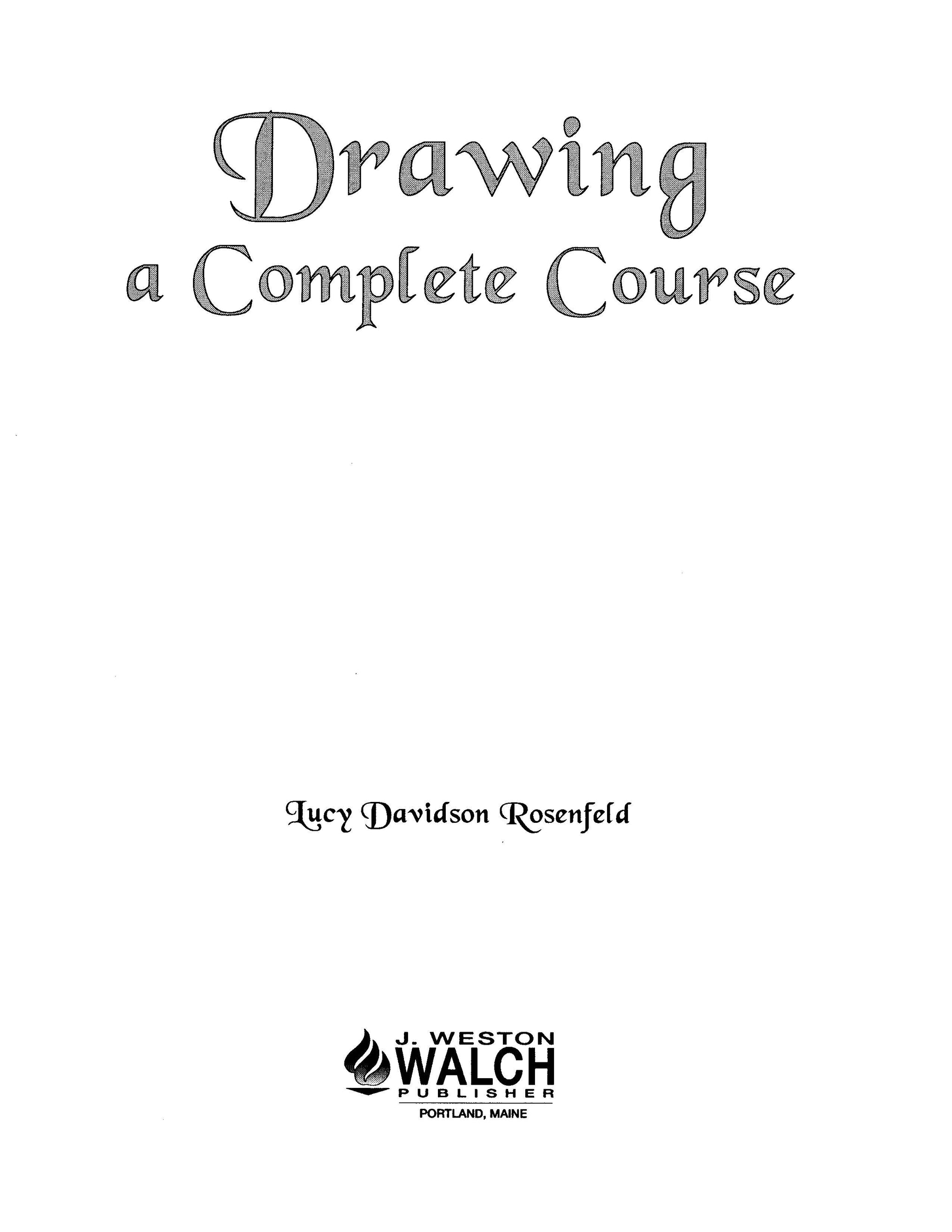 Drawing: A Complete Course Book | Visual Art Books | Visual Art ...