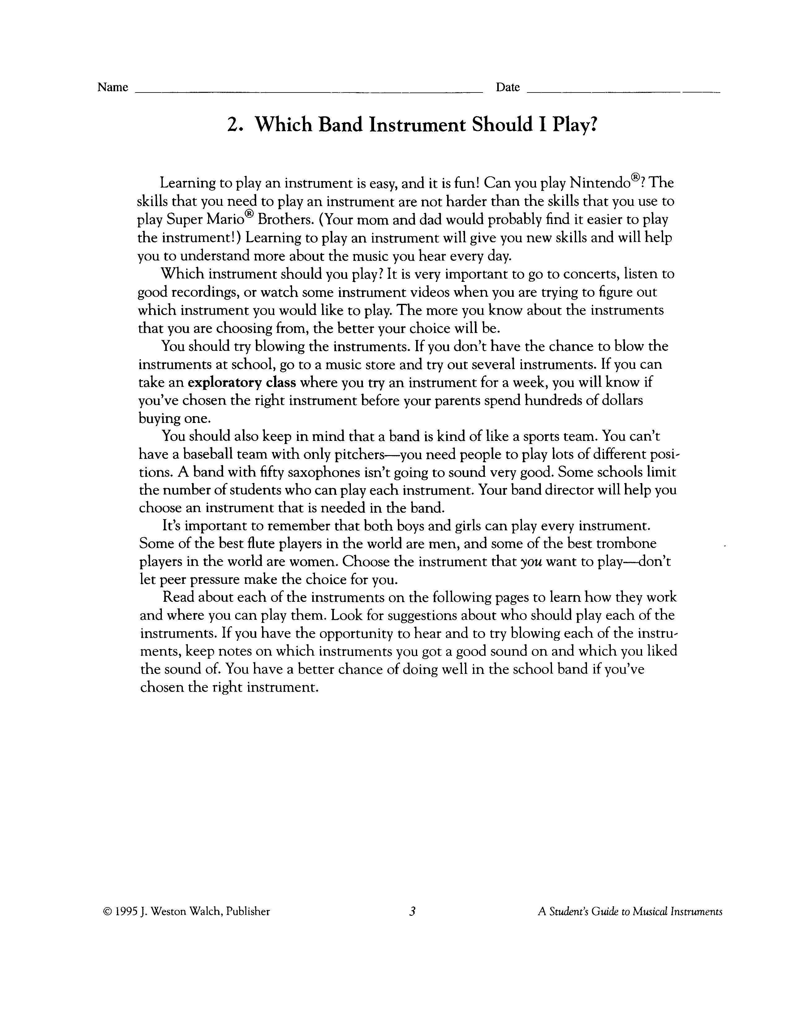 A Student's Guide to Musical Instruments Book | Music Books | Hal ...