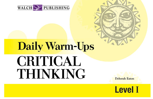 Daily Warm Ups Critical Thinking Level 1, Bright Education Australia, Book, Grammar, English, School Materials, Games, Puzzles, Activities, Teaching Resources, Maths, Science, Social Science, Life Skills