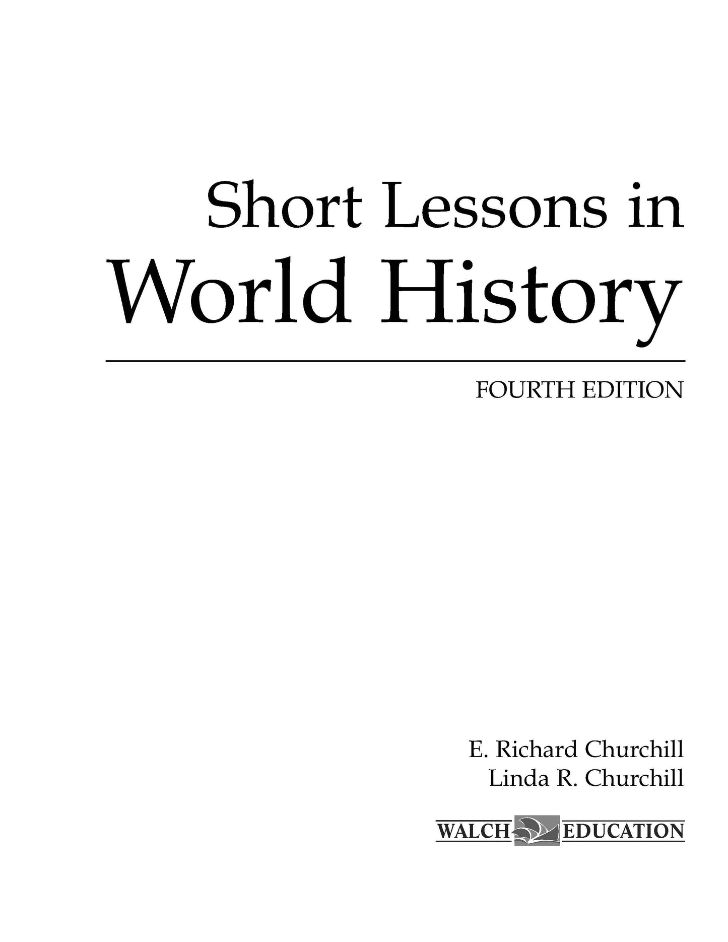 Bright Education Australia, Teacher Resources, Book, History, Short Lessons in World History Student Text   